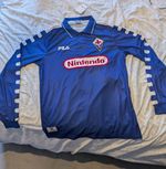 Fiorentina 1998 1999 Nintendo Football Shirt 9 Batistuta Long Sleeve LARGE🇬🇧