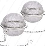 2 Pack Tea Ball Strainer – Stainless Steel Mesh Infuser for Loose Leaf Tea & Her