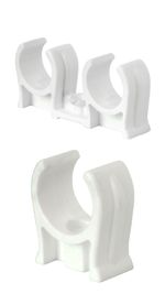 Talon Snap in pipe clips, Single, Double 15mm, 22mm  28mm Push in Press in, Open