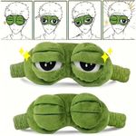 Frog Sleep Mask Plush Soft Eye Cover Funny Blindfold