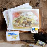 POSTCARD UKRAINIAN COTTON COMPLETE SET OF ORIGINAL POSTCARDS