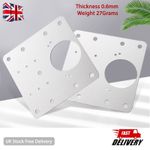 12 Kitchen Cupboard Door Hinge Repair Kit Plate and Fixing Screws Cabinet Hinges