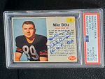 1962 POST #111 MIKE DITKA "HOF 88" AUTOGRAPHED BEARS ROOKIE CARD (PSA/DNA)