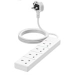 20pcs (Full Case) 4 Way Gang Electric Extension Lead 2 METER Cable 13A UK Plug