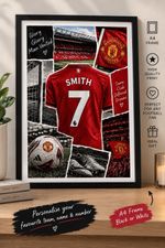 Football Print Personalised Name, number, team, theme,