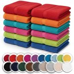 10x Face Cloth 100% Egyptian Cotton Super Soft Flannel High Absorbent Face Towel