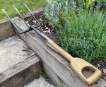 Vintage Garden D Handle Hop Bine Manure Fork Clay Fork Cultivating Farm Tool 1