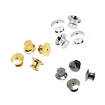 4 x Locking Pin Backs Pin Badge Replacement Brooch Pin Keepers - 4 Choices Pin