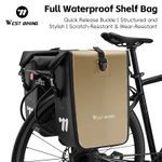 WEST BIKING Full Waterproof Bike Single Pannier Cycling Bicycle Bag 18-28L 1PC