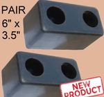2 PACK Loading Dock Bumpers 6 in Rubber Boat Warehouse Trailer Truck Bolt On NEW