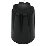 Black Control Knob With Concave Cap For Rotary Encoder / Switch 6mm D Hole