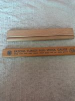 2 x Rug Wool Gauges for Rug Making. Very Good Used Condition See Photos & Desc