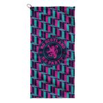 Scotland WC 26 - No Scotland No Party Blue & Pink Pattern - Golf Towel