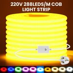 220V LED Neon Flex Rope Strip Light Dimmable IP67 Waterproof Outdoor Lighting UK