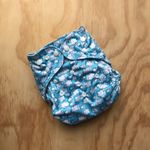 One Size Fits Most Cloth nappy cover with double gussets 