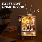 Rolife LED Sunset Carnival Music Boxes 3D Wooden Puzzle with LED Kids Teens Gift