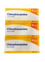 3x Chlorphenamine Maleate 4mg Tablets 28 Hives HayFever Eczema BRANDS VARY