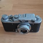 Zorki Rangefinder Film Camera / Rangefinder Industar-22 3.5/5cm Silver/Black