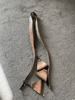 WWI Ww2 FRENCH LEBEL 1890/92 1914 LEATHER EQUIPMENT Y STRAPS Brown & Belt Loops