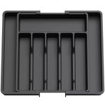 Expandable Plastic Cutlery Tray Kitchen Organiser Drawer Insert Storage Rack UK
