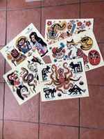 5 Dan Santoro Tattoo Flash Sheets From Volume 6. Never Hung, American House