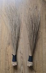 2 x Igbale Traditional African Broom – Handmade Palm Frond Sweeping Broom