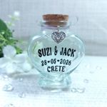 Honeymoon Sand Jar, Holiday Keepsake, Beach Wedding Bottle, Personalised Gift