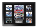 Man City Treble 2023 Winners Signed Large A2 Framed Printed Autograph Gift