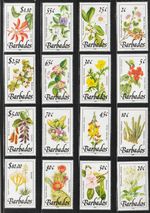 1989 Barbados Sc# 753-68 - Flowering Plants, Flora. MNH set Cv$57.75
