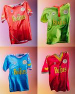 The Beatles Meyba Football Shirts x4 Sgt Pepper Lonely Hearts Limited Edition  L