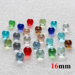 Pure Color 16mm Glass Ball Marbles Traditional Vintage Classic Kids Toys Games