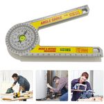 360° Angle Finder Miter Saw ABS Protractor Ruler Woodworking Measuring Tool GB