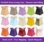 OASIS® Matte Living Vase 25 pack Florist Flower Box Transporter Porto Gift Boxes