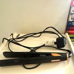 Cloud Nine Black Hair Straightener/Flat Iron with UK Plug & Zip Travel Case