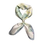 Pure Silk Silk Neck Scarf Breathable Floral Silk Scarf Skin-Friendly