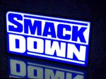 Decorative WWE Smackdown LED Lightbox Sign USB Powered Mancave Wrestling Room