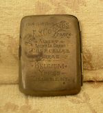 WW1 Trench Art Somme Cigarette Case 1914 - 1918