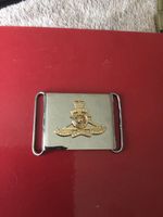 ROYAL ARTILERY SILVER METAL BELT BUCKLE