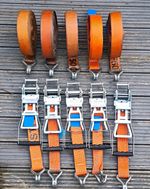 5 Pull Down Ratchets & Straps/ 5 Ton / Load Security/ Cargo/ HGV/ Lashings / O1