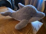 Wild Republic Grey & White Dolphin Plush Soft Toy Made From Recycled Bottles