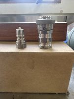 NEW Set Of Parker SH2-62 Quick Connect Coupling & SH2-63 Nipple, 1/4" FNPT