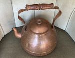 Vintage Copper Kettle Rustic Copper Kettle Nice Size Antique Copper Kitchenalia