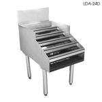 Glastender LDA18D 29" Underbar Double Speed Rail 18" Liquor Display