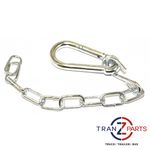 Safety 14'' Clip & Chain Snap Carabiner Clip Hook / HGV Fifth Wheel Safety Chain