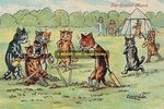 rp10201 - Louis Wain Cats - Our Cricket Match - print 6x4