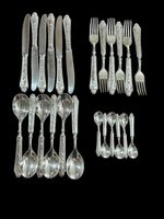 Vintage LBL 24 Pieces Silver Plated Flatware Italy