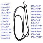 Recurve Long Bow Hunting Strings AMO 47"~74" Bow Strings Replacement Archery