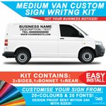 Medium Custom Business Van Sign Writing Full Graphics Vinyl Decals Sticker Kit