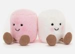 Jellycat Amuseables Pink and White Marshmallows Brand New w/Tags+Dust Bag