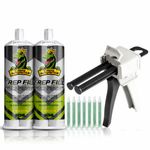 T-REP Tyre Fill Repair Kit – Damage Filler Gun with Adhesive & 50 Nozzles